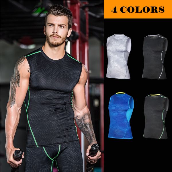 outdoor t-shirts 2021 man scales lines tight sports vest gym training compression high elastic running sweat skinny shape exercise, Gray;blue
outdoor t-shirts 2021 man scales lines tight sports vest gym training compression high elastic running sweat skinny shape exercise, Gray;blue