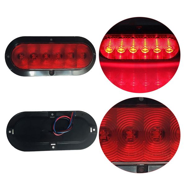 2x trailer truck boat red 6 led flange mount 6inch oval sturn tail brake lights
2x trailer truck boat red 6 led flange mount 6inch oval sturn tail brake lights