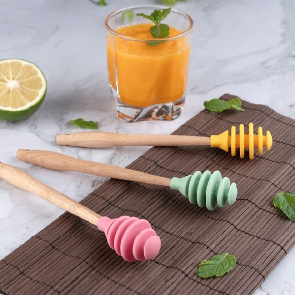 spoons silicone honey sauce stirrer spoon beech wood handle practical mixing coffee milk stir bar dipper sticks kitchen tool
spoons silicone honey sauce stirrer spoon beech wood handle practical mixing coffee milk stir bar dipper sticks kitchen tool