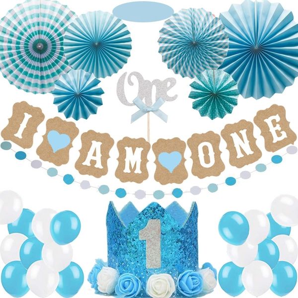 boy 1-year-old jewelry hat cake hat baby party decorations i am one flag blue crown cap one cake flag frc7k
boy 1-year-old jewelry hat cake hat baby party decorations i am one flag blue crown cap one cake flag frc7k