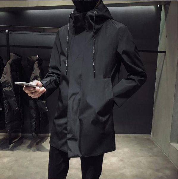 new men's black trench coat hooded windbreaker 2020 fashion male coats casual men clothing windproof outwear spring winter, Tan;black
new men's black trench coat hooded windbreaker 2020 fashion male coats casual men clothing windproof outwear spring winter, Tan;black