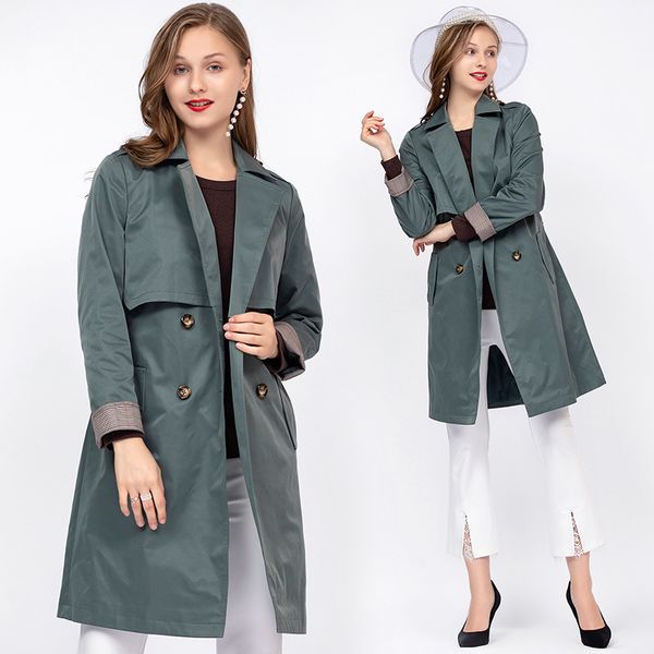 plus size ladies windbreaker outwear 2020 autumn european fashion lapel collar waist belt double breasted elegant trench coat5xl, Tan;black
plus size ladies windbreaker outwear 2020 autumn european fashion lapel collar waist belt double breasted elegant trench coat5xl, Tan;black