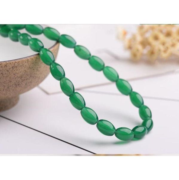 new type of natural green agate, chalcedony and rice jewelry necklace popular fashion boutique jewelry accessories men's and wom, Silver
new type of natural green agate, chalcedony and rice jewelry necklace popular fashion boutique jewelry accessories men's and wom, Silver