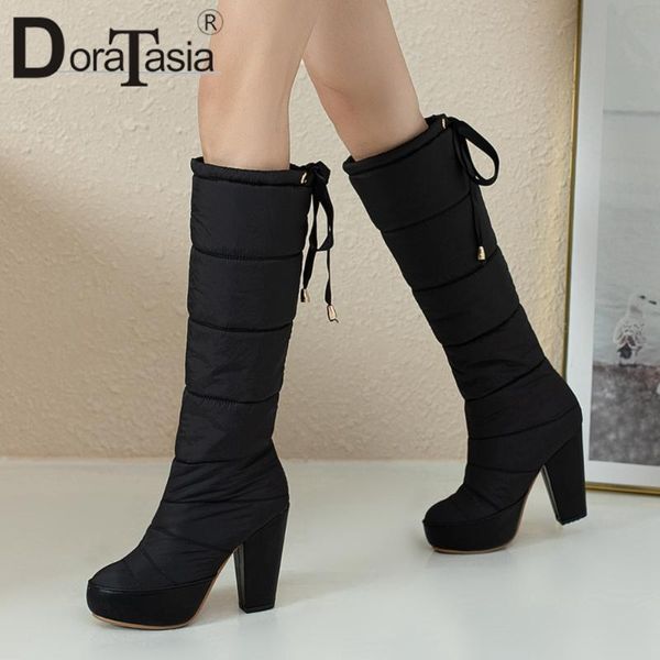 boots doratasia big size 33-43 female knee high down winter warm fur women round toe thick heels lace up shoes woman, Black
boots doratasia big size 33-43 female knee high down winter warm fur women round toe thick heels lace up shoes woman, Black