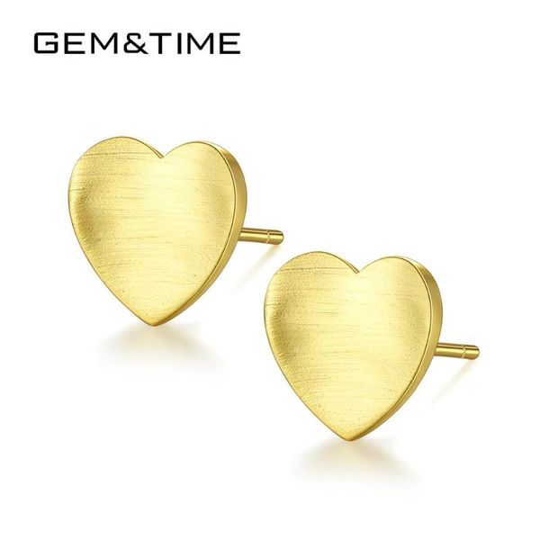stud gem&time genuine s925 silver solid heart earrings for women brushed love brincos aros mujer oreja se0176, Golden;silver
stud gem&time genuine s925 silver solid heart earrings for women brushed love brincos aros mujer oreja se0176, Golden;silver