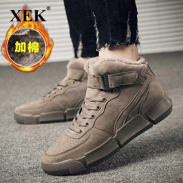 boots xek 2021 fashion sneakers men winter shoes plush inside antiskid bottom keep warm comfortable zll514, Black
boots xek 2021 fashion sneakers men winter shoes plush inside antiskid bottom keep warm comfortable zll514, Black