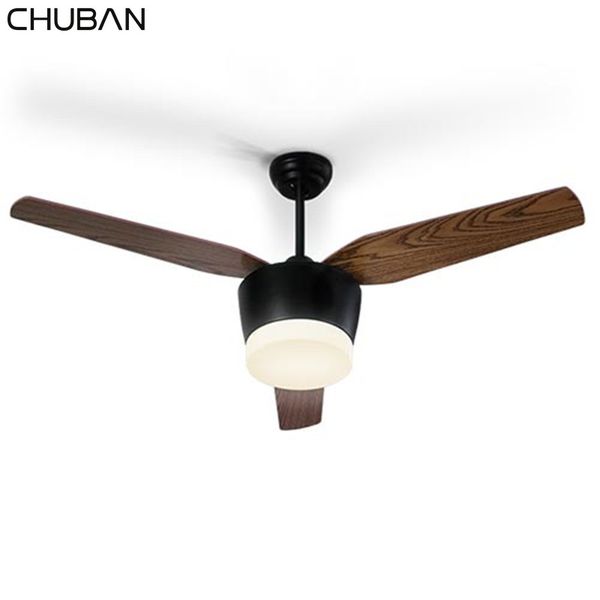 retro ceiling fan light nordic modern fan dinning room bedroom living room restaurant wood lamp ventilateur de plafond 220v