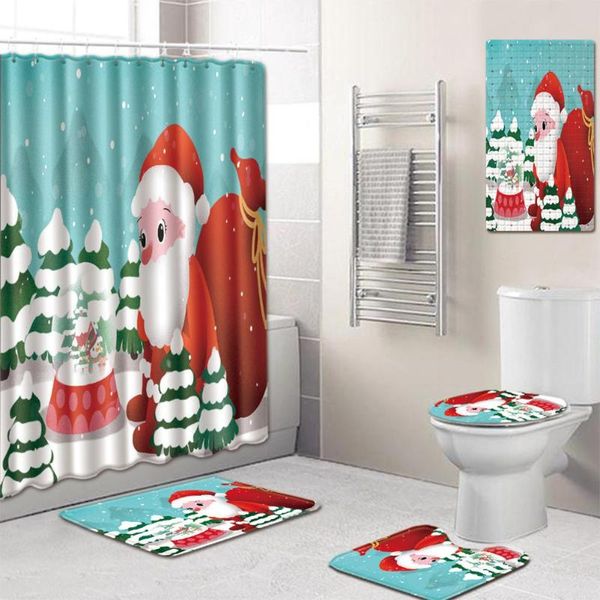 shower curtains 5pcs/set merry christmas series printing bathroom curtain toilet cover mat non slip rug set
shower curtains 5pcs/set merry christmas series printing bathroom curtain toilet cover mat non slip rug set