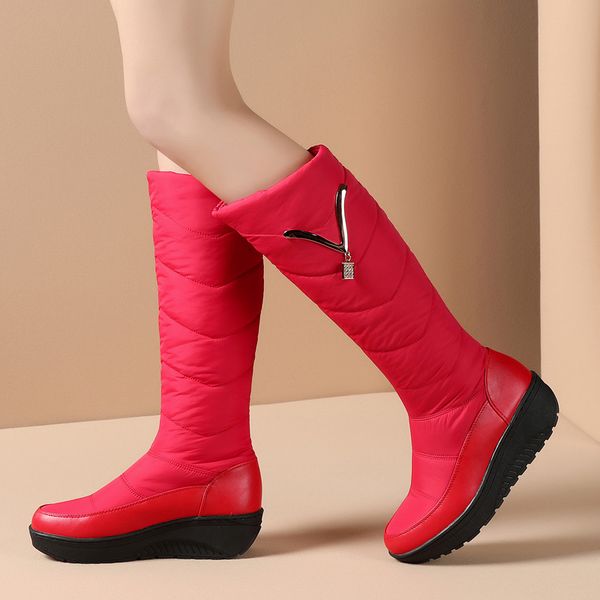 boots aiweiyi snow woman winter plush fur warm shoes slip on waterproof ladies comfort, Black 
boots aiweiyi snow woman winter plush fur warm shoes slip on waterproof ladies comfort, Black