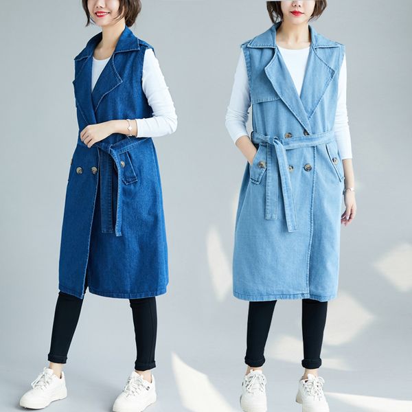 big size spring autumn women fashion elegant jean cotton outwear lady female plus large cardigans denim slim tank vest coat, Black;white
big size spring autumn women fashion elegant jean cotton outwear lady female plus large cardigans denim slim tank vest coat, Black;white