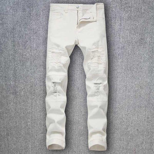 men's jeans 3d hole patch elastic crystal white washed stretch streetwear slim skinny rhinestone ripped denim pants trousers, Blue
men's jeans 3d hole patch elastic crystal white washed stretch streetwear slim skinny rhinestone ripped denim pants trousers, Blue