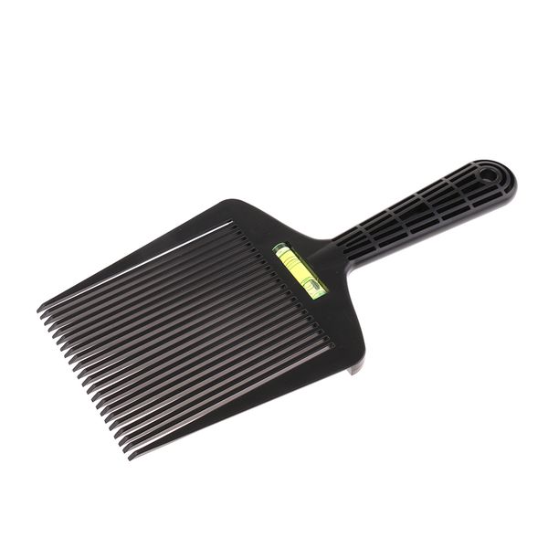 salon black plastic afro curly hair lifting pick detangler hair styling comb, Silver