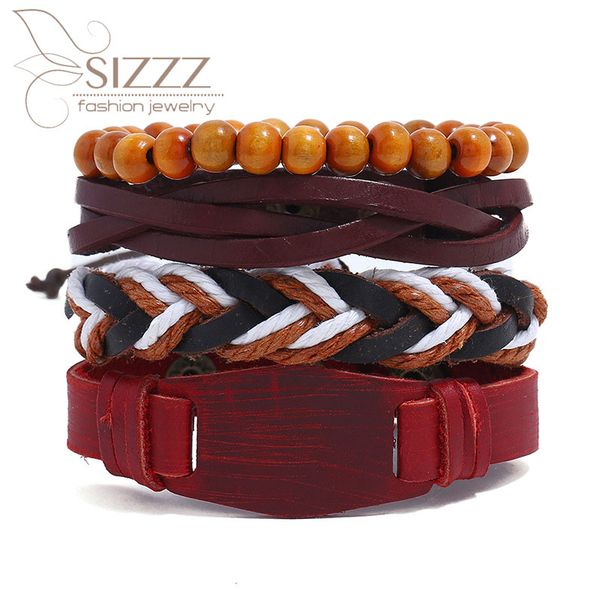 2020 New retro woven 4 piece set leather Europe and America diy bracelet&bangles for women/men, Golden;silver
2020 New retro woven 4 piece set leather Europe and America diy bracelet&bangles for women/men, Golden;silver