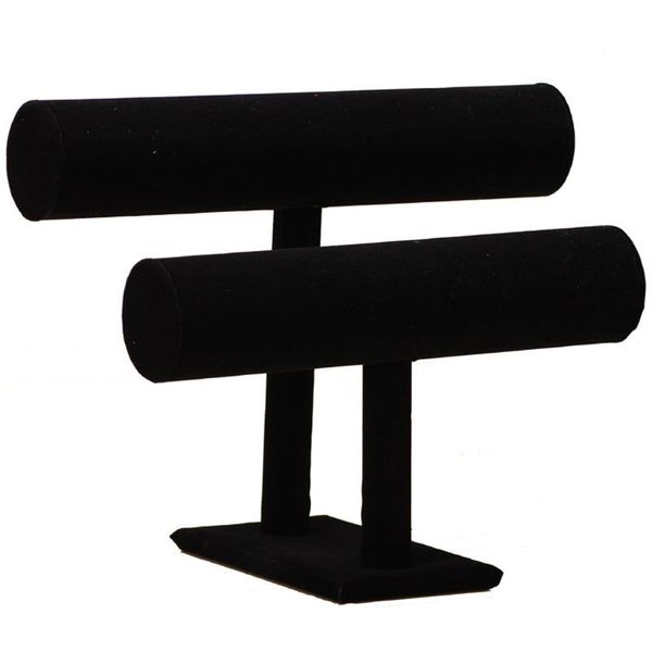 2 tiers black velvet hovering t-bar bracelet necklace jewelry display stand r9je, Pink;blue
2 tiers black velvet hovering t-bar bracelet necklace jewelry display stand r9je, Pink;blue