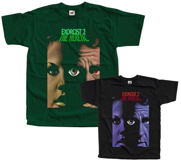 the exorcist 2-the heretic v2 poster t-shirt (blackb.green) all sizes s-5xl