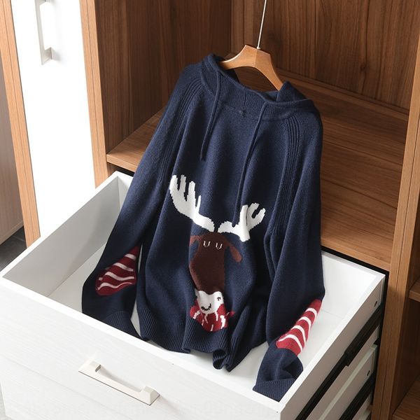 2019 fall/winter new knitted hoodie women's fashion elk loose all-match pullover pullover pullovercoat pulloverknitted sweater coat 6nq, Black
2019 fall/winter new knitted hoodie women's fashion elk loose all-match pullover pullover pullovercoat pulloverknitted sweater coat 6nq, Black