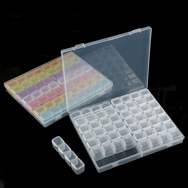 nail art equipment 56 grids storage case beads gems accessories rainbow/clear plastic empty container for rhinestones studs organizer box, Silver
nail art equipment 56 grids storage case beads gems accessories rainbow/clear plastic empty container for rhinestones studs organizer box, Silver