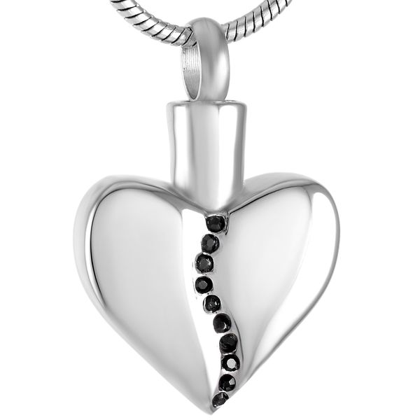 chains ijd9534 stainless steel cremation inlay crystal heart pendant necklaces locket for ashes urn keepsake memorial jewelry, Silver
chains ijd9534 stainless steel cremation inlay crystal heart pendant necklaces locket for ashes urn keepsake memorial jewelry, Silver