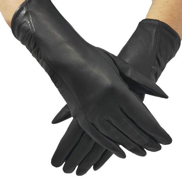 new women' gloves elegant genuine leather winter warm fluff woman soft female fur lining high-quality mittens, Blue;gray
new women' gloves elegant genuine leather winter warm fluff woman soft female fur lining high-quality mittens, Blue;gray