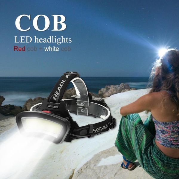 1000lm 4 modes led headlight red cob usb rechargeable headlamp front light white torch lamp for outdoor hiking
1000lm 4 modes led headlight red cob usb rechargeable headlamp front light white torch lamp for outdoor hiking