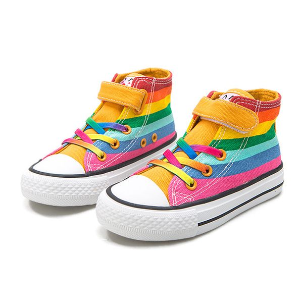 brand kids sneakers 2020 new autumn girls canvas shoes breathable rainbow stripe student fashion sneakers chaussure enfant fille, Black
brand kids sneakers 2020 new autumn girls canvas shoes breathable rainbow stripe student fashion sneakers chaussure enfant fille, Black