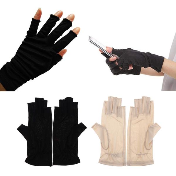 womens silk stretchy half finger gloves, uv sun protect fingerless short gloves black white short thin gloves, Blue;gray
womens silk stretchy half finger gloves, uv sun protect fingerless short gloves black white short thin gloves, Blue;gray
