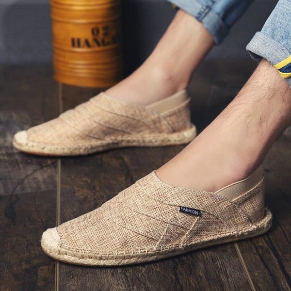 men canvas shoes summer breathable fashion casual flat loafers driving lazy comfortable espadrille fisherman linen shoes la-69, Black
men canvas shoes summer breathable fashion casual flat loafers driving lazy comfortable espadrille fisherman linen shoes la-69, Black