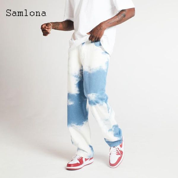 samlona jeans denim pant mens fashion tie dry trousers 2020 male zipper loose pants hip hop streetwear men denim straight jeans, Blue
samlona jeans denim pant mens fashion tie dry trousers 2020 male zipper loose pants hip hop streetwear men denim straight jeans, Blue