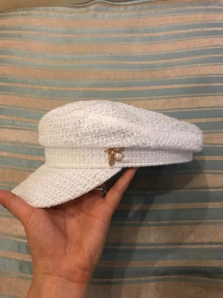 stingy brim hats 202107-shi autumn white pearl bee plaid leisure lady octagonal hat women visors cap, Blue;gray
stingy brim hats 202107-shi autumn white pearl bee plaid leisure lady octagonal hat women visors cap, Blue;gray