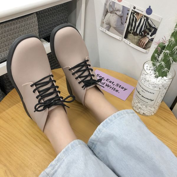 мода коротких трубки шнуровки женских сапог увеличить non-slip женщина обуви одного британского стиль вскользь ботинки, Black
мода коротких трубки шнуровки женских сапог увеличить non-slip женщина обуви одного британского стиль вскользь ботинки, Black
