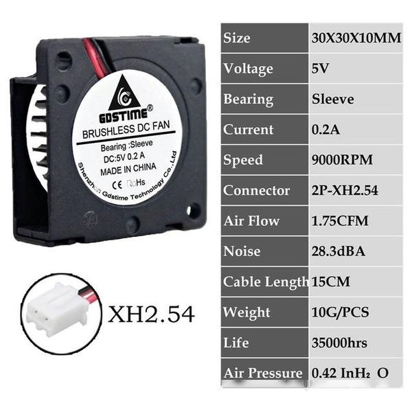 fans & cooling 2 pieces gdstime dc 5 12v 24v 30x30x10mm sleeve dual ball 1 inch small mini blower cooling fan 30mm
fans & cooling 2 pieces gdstime dc 5 12v 24v 30x30x10mm sleeve dual ball 1 inch small mini blower cooling fan 30mm