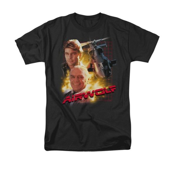 airwolf helicopter licensed men's graphic tee shirt sm-6xl