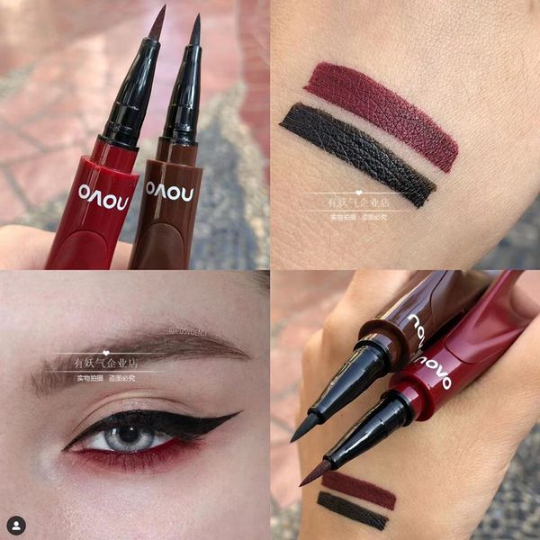eyeliner waterproof darkbrown wine red eyeliquid 
eyeliner waterproof darkbrown wine red eyeliquid