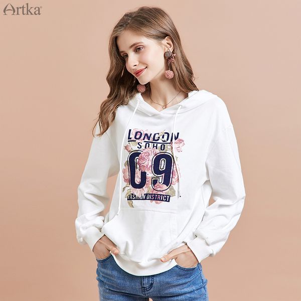 artka, autumn 2019 novelty, 100% cotton fashion print hoodie, crew neck sweater, women's casual sweatshirt, Black
artka, autumn 2019 novelty, 100% cotton fashion print hoodie, crew neck sweater, women's casual sweatshirt, Black