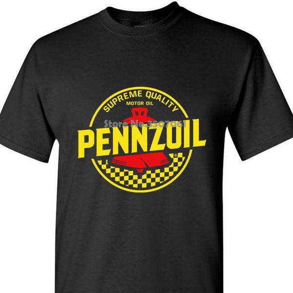 distressed pennzoil t-shirt - pennzoil motor oil logo shirt fashion new tees tshirts coat clothes