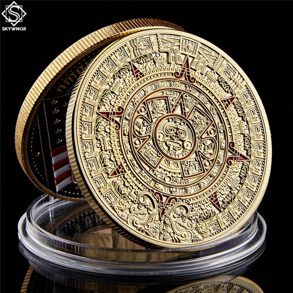 mexican maya aztec craft calendar prophecy culture 1oz gold plated 999 commemorative coin collectibles
mexican maya aztec craft calendar prophecy culture 1oz gold plated 999 commemorative coin collectibles