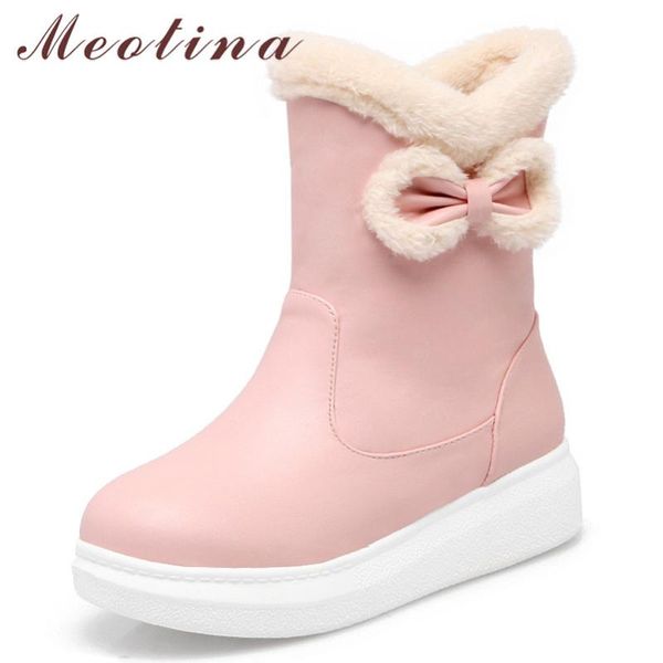 meotina winter snow boots women warm plush flat platform ankle boots sweet bow round toe short shoes female red plus size 33-43, Black
meotina winter snow boots women warm plush flat platform ankle boots sweet bow round toe short shoes female red plus size 33-43, Black