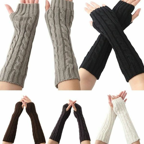 women warmer mitten winter long knitted wrist arm hand warmer fingerless gloves, Blue;gray
women warmer mitten winter long knitted wrist arm hand warmer fingerless gloves, Blue;gray