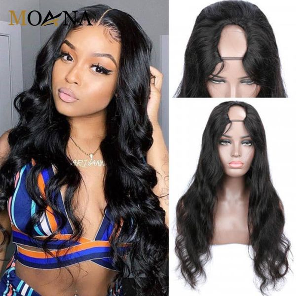 lace wigs u part wig human hair body wave brazilian long curly black color upart, Black;brown
lace wigs u part wig human hair body wave brazilian long curly black color upart, Black;brown