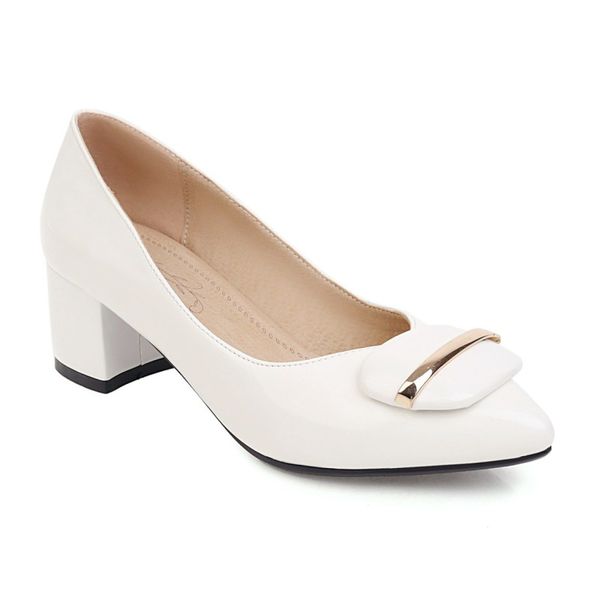 big size pointed metal buckle single shoes ladies high heels women shoes woman pumps, Black
big size pointed metal buckle single shoes ladies high heels women shoes woman pumps, Black