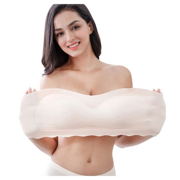 chest wrap bra women's strapless anti-glare gatherice silk air bra tank short vest small chest gathered d3, Red;black
chest wrap bra women's strapless anti-glare gatherice silk air bra tank short vest small chest gathered d3, Red;black