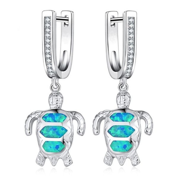 cute sea turtle blue color crystal fire opal earrings fashion women wedding party jewelry birthday gift white turtle earrings, Silver
cute sea turtle blue color crystal fire opal earrings fashion women wedding party jewelry birthday gift white turtle earrings, Silver