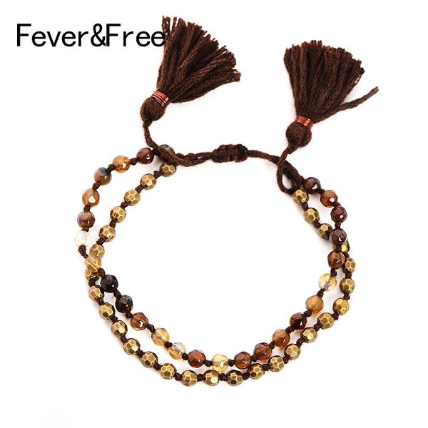 fever&woven beaded bracelets 2 layers elastic adjustable rope tassels natural stone bracelets vintage jewelry friends gifts, Black
fever&woven beaded bracelets 2 layers elastic adjustable rope tassels natural stone bracelets vintage jewelry friends gifts, Black