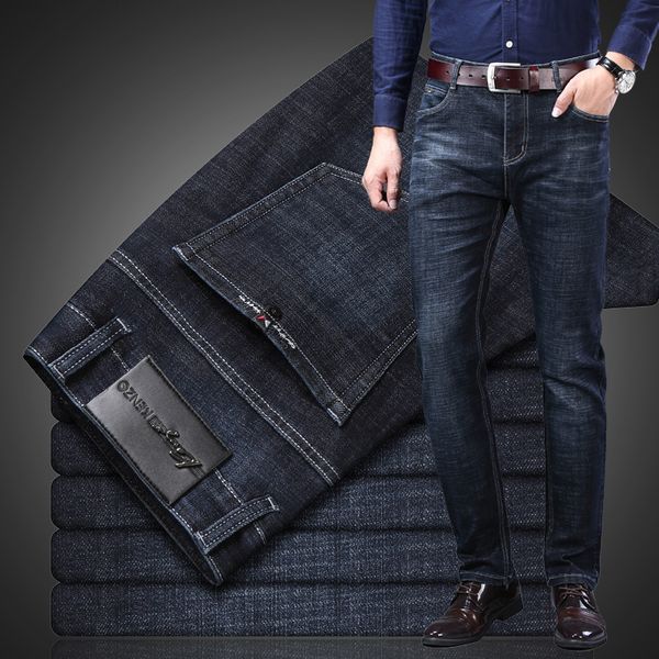 men's jeans 2021autumn and winter casual business stretch youth denim straight long pants classic fashion loose plus size trousers, Blue
men's jeans 2021autumn and winter casual business stretch youth denim straight long pants classic fashion loose plus size trousers, Blue