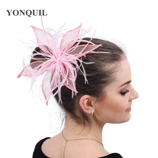 stingy brim hats light pink wedding womens headwear for ladies chic hair fascinator accessories fancy feathers headdress, Blue;gray
stingy brim hats light pink wedding womens headwear for ladies chic hair fascinator accessories fancy feathers headdress, Blue;gray