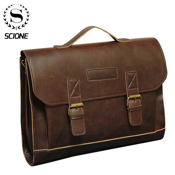 scione crazy horse pu leather men briefcase men's messenger bag male lapbag business dress travel bags
scione crazy horse pu leather men briefcase men's messenger bag male lapbag business dress travel bags