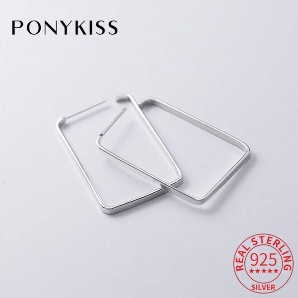 ponykiss office s925 sterling silver geometry rectangle minimlist hoop earrings women party fine jewelry accessories chic gift, Golden;silver
ponykiss office s925 sterling silver geometry rectangle minimlist hoop earrings women party fine jewelry accessories chic gift, Golden;silver