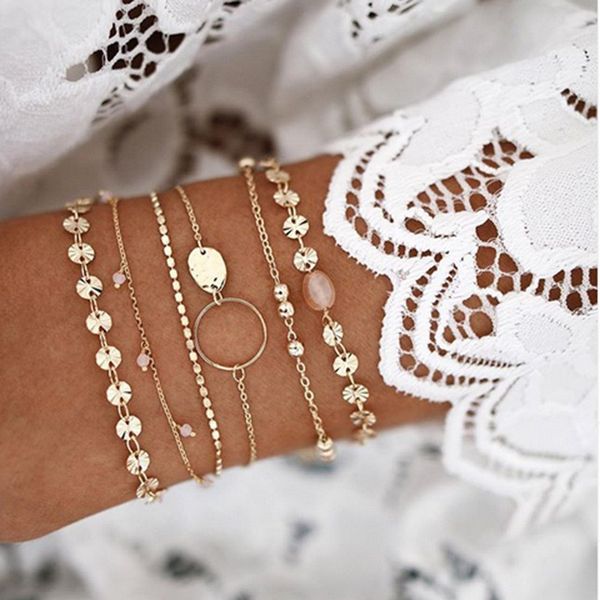 5/6pcs set bohemia multilayer bangles gold tube lace satellite chain bracelets for women foot chain anklets jewelry, Golden;silver
5/6pcs set bohemia multilayer bangles gold tube lace satellite chain bracelets for women foot chain anklets jewelry, Golden;silver