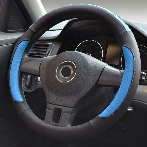 leather steering wheel cover 35/36/37/38/39/40cm sport style car case styling wholesale for vw gol polo kia
leather steering wheel cover 35/36/37/38/39/40cm sport style car case styling wholesale for vw gol polo kia