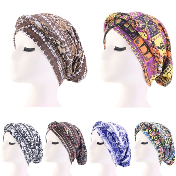 beanie/skull caps bohemia style women turban cap fashion lady headscarf muslim headdress hat hair loss african print casual, Blue;gray
beanie/skull caps bohemia style women turban cap fashion lady headscarf muslim headdress hat hair loss african print casual, Blue;gray